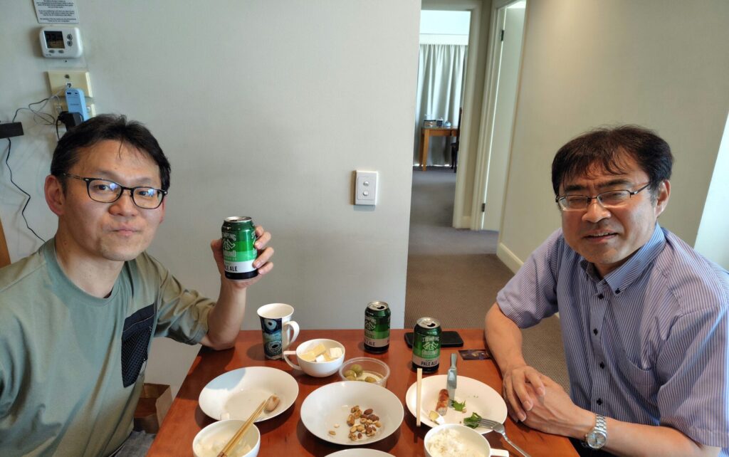 浮田先生と祝杯